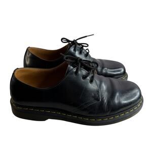 Dr. Martens Men's Black Vegan Leather Oxfords Lace Up Shoes Size 10